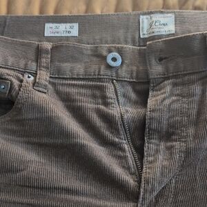 J. Crew Men's Corduroy Pants in Dark Brown